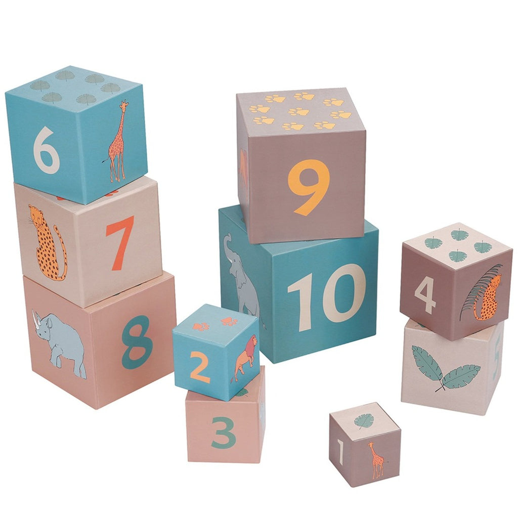 Wild Animals Stacking Cubes – Patootie Cutie